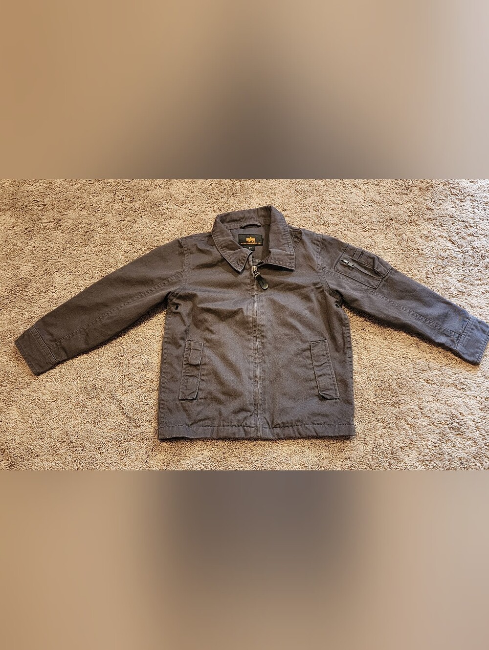 Alpha Industries Boys Size 4 Military Style Jacket/Coat Good Condition